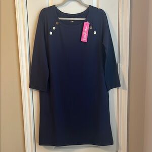 Lilly Pulitzer True Navy Kaelin UPF 50+ Dress